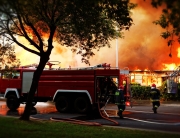 16161461 - flames over building